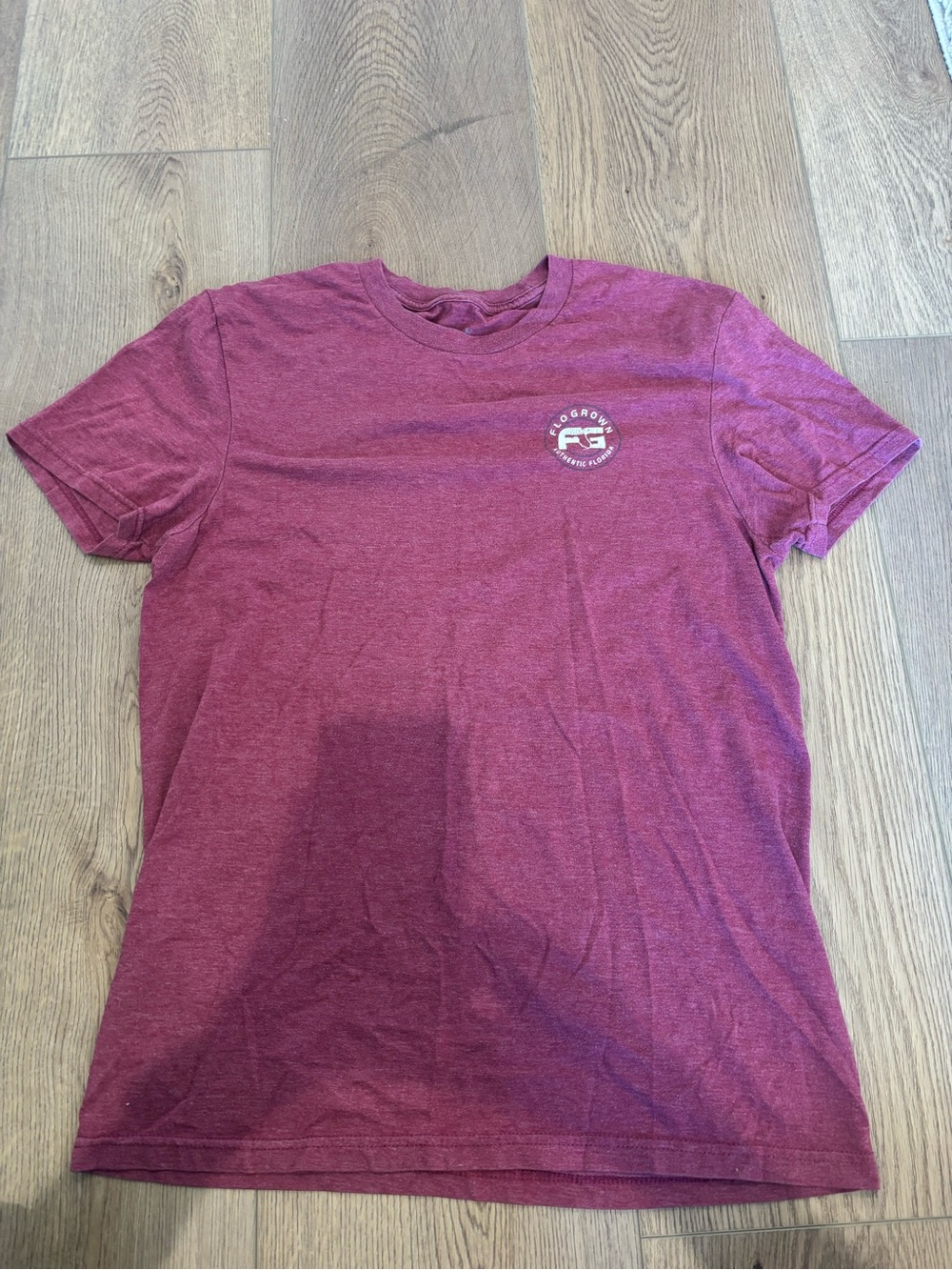 Short-Sleeve Maroon Logo Crew T-Shirt by